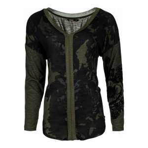 Desigual Bluzka Damska Camiseta Xs Khaki. Bez kategorii marki Desigual. W wyprzedaży za 186,00 zł.