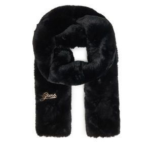 Szalik Guess. Czarne szaliki Guess, z aplikacjami. Za 239,99 zł.