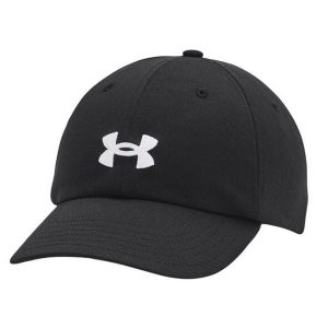 Czapka Blitzing Dla Kobiet. Czarne czapki Under Armour, bez wzorów. Za 128,99 zł.