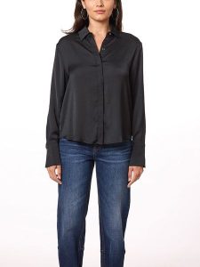Scotch & Soda Koszula w kolorze czarnym rozmiar: S. Czarne koszule Scotch & Soda, s, bez wzorów, bez kołnierzyka, bez ramiączek. Za 131,74 zł.