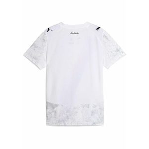 Młodzieżowa koszulka KIDSUPER × MANCHESTER CITY PUMA White Black. Biała bluzki Puma, m, bez wzorów, młodzieżowe, bez kołnierzyka, bez ramiączek. Za 349,00 zł.