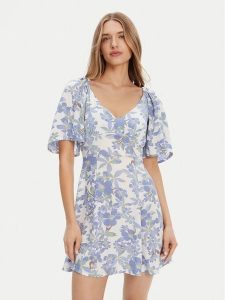 Roxy Sukienka letnia Mercado Mini Crepe ERJWD03868 Biały Regular Fit. Białe kombinezony Roxy, na lato, l, bez wzorów, z wiskozy, bez kołnierzyka, bez ramiączek, mini. Za 139,99 zł.