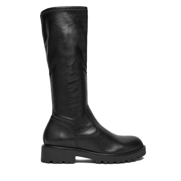 Kozaki Vagabond Shoemakers. Czarne kozaki Vagabond Shoemakers, bez wzorów, bez obcasa, na płaskiej podeszwie, bez zapięcia. Za 679,99 zł.