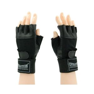Rękawice fitness Evolution Professional Equipment ze skóry naturalnej Standard. Czarne rękawiczki EVOLUTION PROFESSIONAL EQUIPMENT, bez wzorów, ze skóry. Za 32,00 zł.