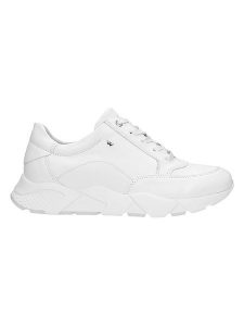 Wojas Skórzane sneakersy w kolorze białym rozmiar: 37. Białe trampki Wojas, bez wzorów, ze skóry, bez zapięcia. Za 316,24 zł.