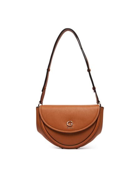 Guess Torebka Coleen HWBG97 39210 Brązowy jasny. Brązowe listonoszki Guess, z aplikacjami, ze skóry, bez dodatków. Za 584,99 zł.
