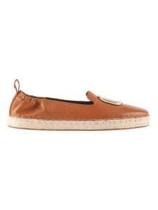 Högl Skórzane espadryle w kolorze pomarańczowym rozmiar: 38. Pomarańczowe espadryle HÖGL, bez wzorów, bez obcasa. Za 288,52 zł.