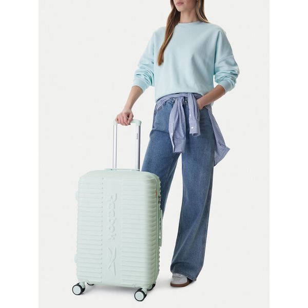 Walizka średnia Reebok. Niebieskie walizki Reebok, bez wzorów, średnie. Za 319,99 zł.