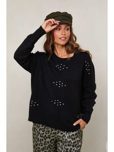 Soft Cashmere Sweter w kolorze czarnym rozmiar: 38/40. Czarne swetry oversize Soft Cashmere, bez wzorów, bez ramiączek. Za 107,97 zł.