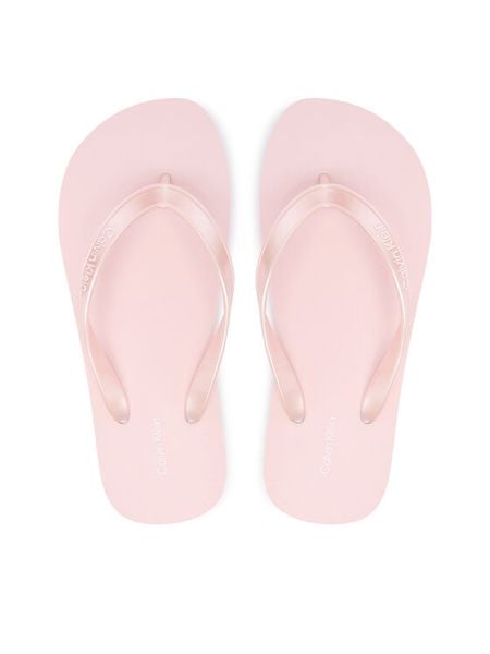 Calvin Klein Japonki Flip Flop Tpu Metallic HW0HW02956 Różowy jasny. Czerwone klapki Calvin Klein, bez wzorów, z syntetyku, bez obcasa. Za 149,99 zł.