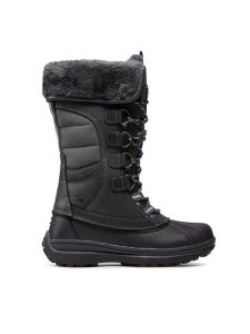 CMP Śniegowce Thalo Wmn Snow Boot Wp 30Q4616 Czarny. Czarne buty zimowe CMP, ze skóry, bez obcasa, bez zapięcia. Za 419,99 zł.
