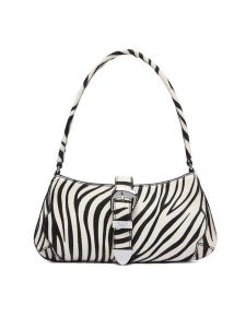 Tommy Jeans Torebka Tjw Cool Zebra Shoulder Bag AW0AW18879 Biały. Białe torebki klasyczne Tommy Jeans, bez wzorów, z jeansu, bez dodatków. Za 649,99 zł.