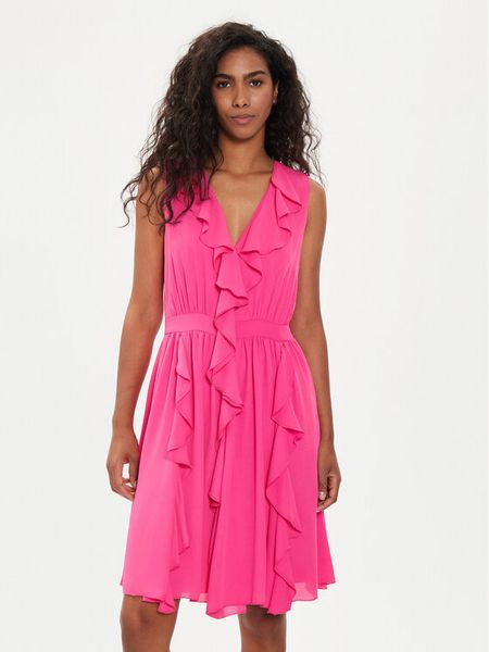 Liu Jo Sukienka codzienna CA4217 TS055 Różowy Regular Fit. Czerwone sukienki Liu Jo, na co dzień, bez wzorów, z syntetyku, bez kołnierzyka, bez ramiączek, proste. Za 619,99 zł.