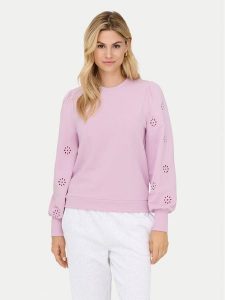 ONLY Bluza Femme 15315687 Różowy Regular Fit. Czerwone bluzy ONLY, s, bez wzorów, z bawełny, bez kaptura. Za 169,99 zł.