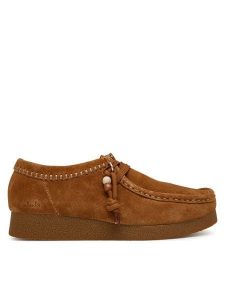 Clarks Półbuty WallabeeEVOSh 26329300 Brązowy. Brązowe półbuty Clarks, bez wzorów, ze skóry, bez obcasa, na płaskiej podeszwie, bez zapięcia. Za 389,99 zł.