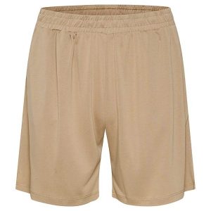 Kaffe Szorty "Lise" w kolorze beżowym rozmiar: XS. Brązowe szorty Kaffe, bez wzorów. Za 39,12 zł.