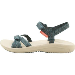 Columbia WAVE TRAIN Sandały trekkingowe cloudburst/white. Niebieskie buty trekkingowe marki Columbia, z materiału. Za 249,00 zł.