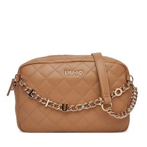 Torebka Liu Jo. Brązowe listonoszki Liu Jo, bez wzorów, bez dodatków. Za 279,99 zł.