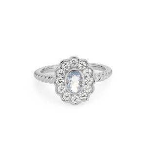 Pierścionek 24Kae - srebro Pierścionki 1 ct Damski. Pierścionki z cyrkonią, srebrne. Za 417,99 zł.