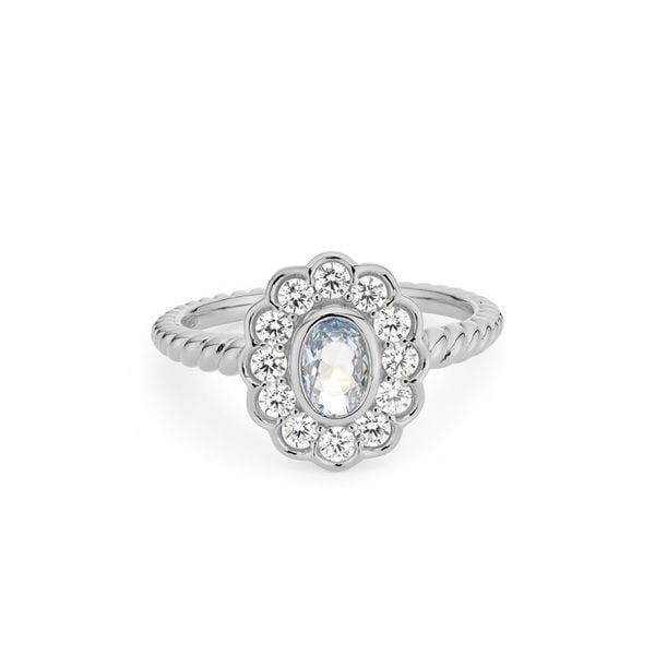 Pierścionek Pierścionki 1 ct Damski. Pierścionki z cyrkonią, srebrne. Za 418,99 zł.