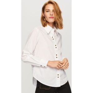 Biała koszula - Biały. Koszule marki Reserved. W wyprzedaży za 39,99 zł.