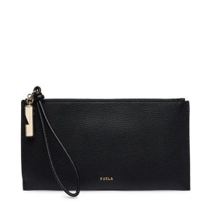 Torebka Furla. Czarne torebki klasyczne Furla, bez wzorów, bez dodatków. Za 519,99 zł.