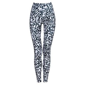 Legginsy sportowe damskie DEEP TRIP Dudle. Czarne legginsy DEEP TRIP, bez wzorów, z elastanu. Za 179,00 zł.