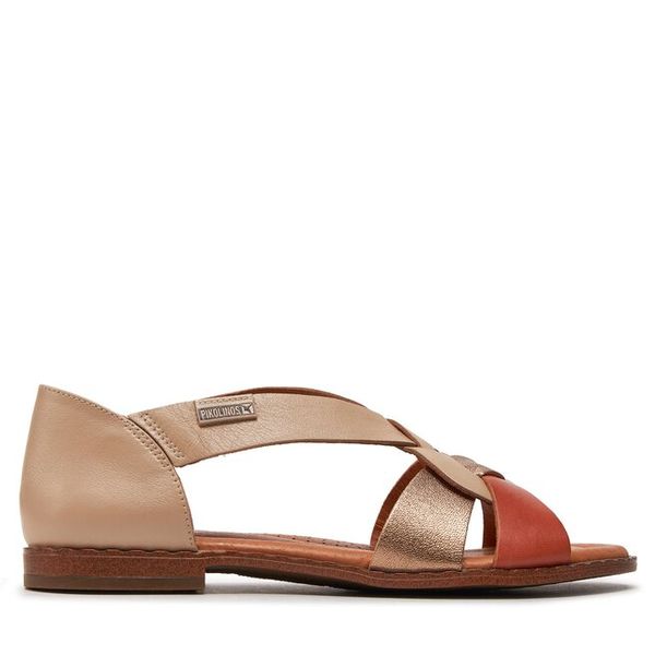 Sandały Pikolinos. Brązowe sandały Pikolinos, bez wzorów, bez obcasa, na płaskiej podeszwie, bez zapięcia. Za 339,99 zł.