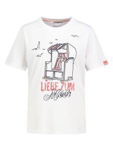 Eight2Nine Koszulka w kolorze białym rozmiar: M. Białe bluzki Eight2Nine, m, bez wzorów, z bawełny, bez kołnierzyka, bez ramiączek. Za 43,99 zł.