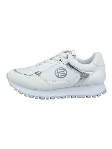 Bagatt Sneakersy w kolorze srebrno-białym rozmiar: 40. Szare trampki Bagatt, bez wzorów, z materiału, bez zapięcia. Za 144,92 zł.