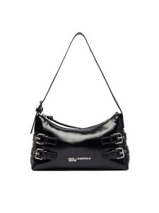 Karl Lagerfeld Jeans Torebka B1W30156 Czarny. Czarne torebki klasyczne Karl Lagerfeld Jeans, bez wzorów, z jeansu, bez dodatków. Za 639,99 zł.