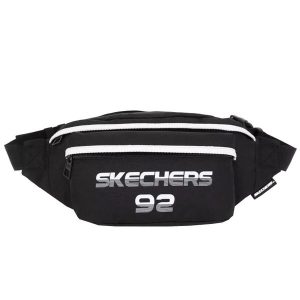 Torebka nerka sportowa dla dorosłych Skechers Downtown Waist Bag pojemność 4 L. Czarne nerki i saszetki Skechers, bez wzorów. Za 45,99 zł.
