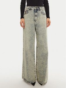 One Teaspoon Jeansy 26505 Niebieski Wide Leg. Niebieskie jeansy One Teaspoon, bez wzorów, z bawełny. Za 559,99 zł.