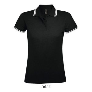 Damska koszulka polo Sol's Pasadena. Białe bluzki SOL'S, s, bez wzorów, z bawełny, bez kołnierzyka, bez ramiączek. Za 134,50 zł.