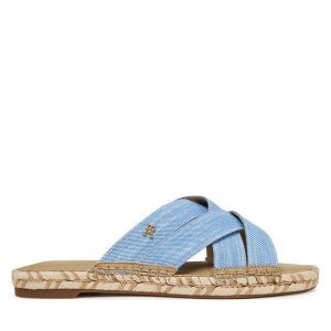 Espadryle Tommy Hilfiger. Niebieskie espadryle TOMMY HILFIGER, bez wzorów, bez obcasa. Za 399,99 zł.