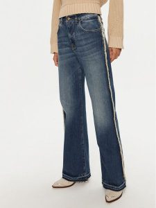 PINKO Jeansy Wanda 102915 A1LQ Granatowy Regular Fit. Niebieskie jeansy Pinko, bez wzorów, z bawełny. Za 599,99 zł.