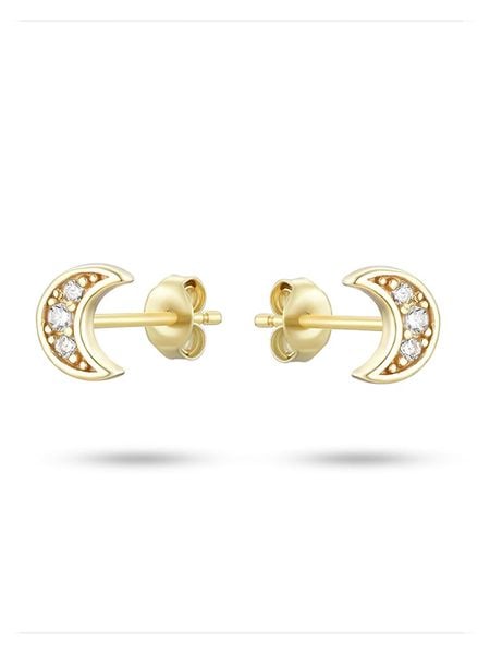 Les Petites Précieuses Pozłacane kolczyki-wkrętki z cyrkoniami rozmiar: onesize. Żółte kolczyki Les Petites Précieuses, z cyrkonią, pozłacane. Za 69,99 zł.