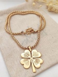 Atelier MIU Pozłacany naszyjnik z zawieszką - dł. 44 cm rozmiar: onesize. Żółte naszyjniki Atelier MIU, pozłacane. Za 41,95 zł.