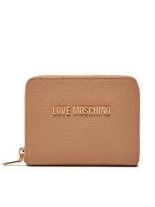 LOVE MOSCHINO Portfel JC5702PP1MLD0105 Beżowy. Brązowe portfele LOVE MOSCHINO, bez wzorów, ze skóry. Za 249,99 zł.