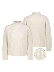 Eight2Nine Sweter w kolorze kremowym rozmiar: S. Brązowe swetry oversize Eight2Nine, s, bez wzorów, ze splotem, bez ramiączek. Za 169,95 zł.