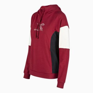 Bluza damska DIADORA L.HOODIE LUSH. Czerwone bluzy Diadora, l, bez wzorów, bez kaptura. Za 89,99 zł.