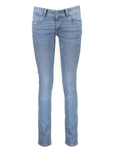 Pepe Jeans Dżinsy - Slim fit - w kolorze błękitnym rozmiar: W34/L34. Niebieskie jeansy Pepe Jeans, z aplikacjami, z jeansu. Za 180,06 zł.