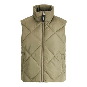 Kamizelka damska JJXX Fume Szorty Quilted. Brązowe kamizelki JJXX, bez wzorów, z tkaniny, bez kołnierzyka, bez ramiączek, bez kaptura. W wyprzedaży za 194,10 zł.