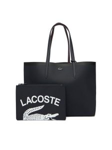 Lacoste Torebka NF5128AS Czerwony. Czerwone torebki klasyczne Lacoste, bez wzorów, ze skóry, bez dodatków. Za 689,99 zł.