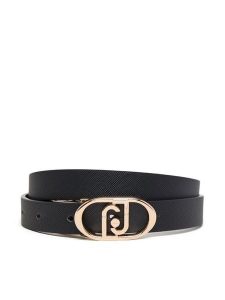 Liu Jo Pasek Damski Ecs Reversible Hips AF5252 E0087 Czarny. Czarne paski Liu Jo, bez wzorów, ze skóry. Za 299,99 zł.
