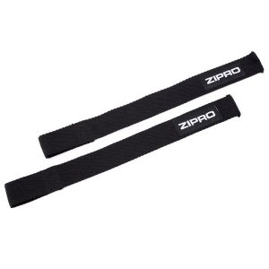 Taśmy do podnoszenia ciężarów Zipro 38 cm 2 szt. Czarne paski ZIPRO, bez wzorów, sportowe. Za 10,90 zł.
