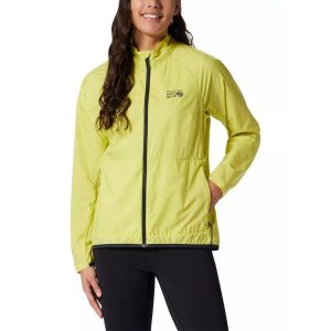 Wiatrówka damska Mountain Hardwear Kor Airshell Full Zip. Zielone kurtki MOUNTAIN HARDWEAR, xs, bez wzorów, z softshellu, bez kaptura. Za 429,00 zł.