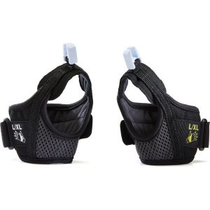 Paski do kijków do nordic walking Newfeel. Szare paski NEWFEEL, bez wzorów, z mikrofibry, sportowe. Za 49,99 zł.