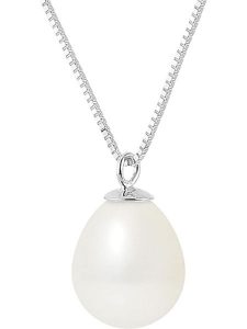 Pearline Srebrny naszyjnik z perłą - dł. 42 cm rozmiar: onesize. Szare naszyjniki Pearline, z perłą, srebrne. Za 239,99 zł.