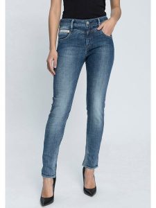 Herrlicher Dżinsy "Mora" - Slim fit - w kolorze niebieskim rozmiar: W28/L32. Niebieskie jeansy Herrlicher, bez wzorów. Za 180,06 zł.